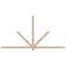 Ekena Millwork Kennewick Smooth Timber Gable Bracket, Douglas Fir, 108"W x 54"H x 1 1/2"D x 3 1/2"F, 12/12 Pitch GBW108X54X0204KEN00SDF - alternate 1